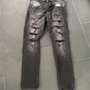 Men’s Jordan Craig black ripped jeans . Size 34/32